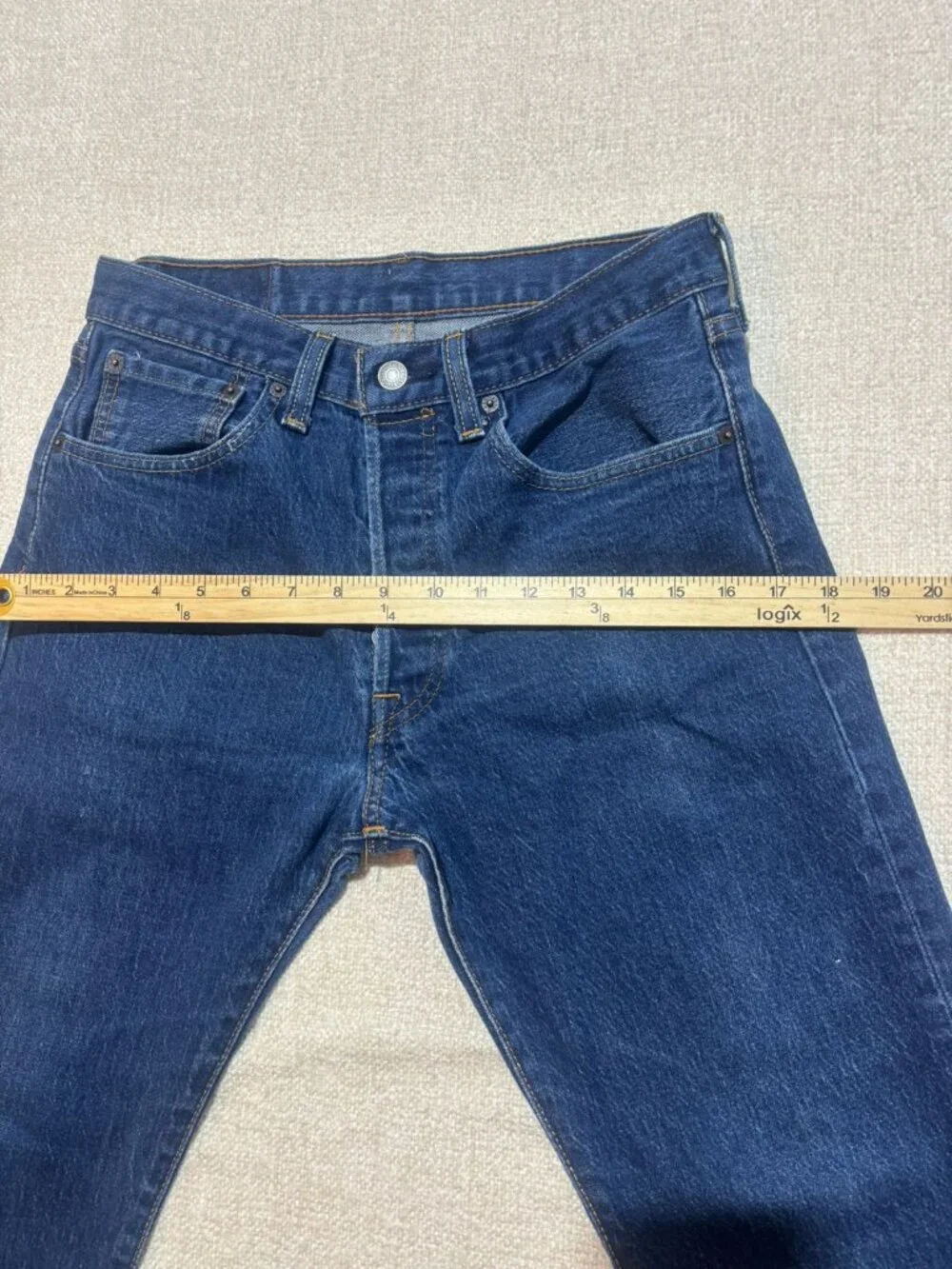 Levi's 501 Original Fit Button Fly Dark Wash Jeans W32 L30